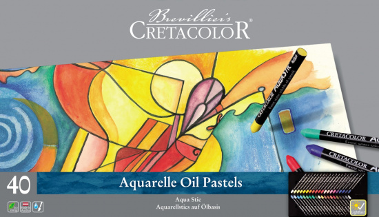 Набор акварельных мелков "Aquarelle oil Pastels", 40 цв.
